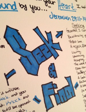 "Seek & Find" bible journaling
