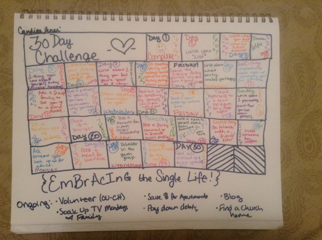 Embracing the Single Life - 30 Day Challenge